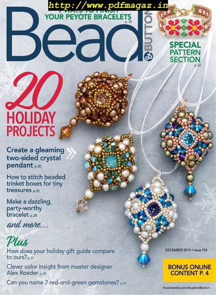 Bead & Button – December 2019 Cover