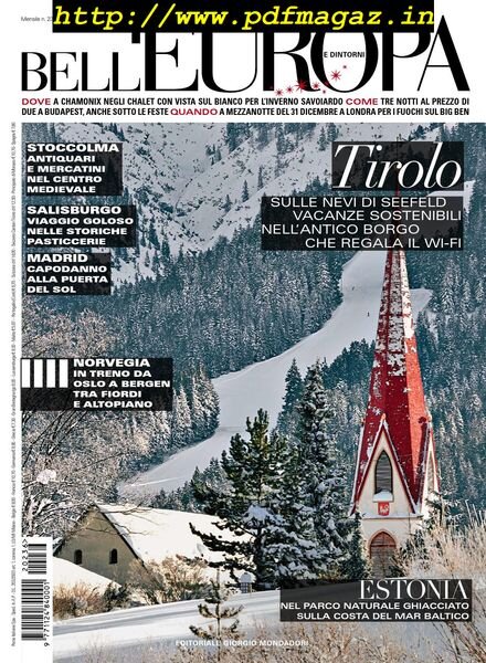 Bell’Europa – Dicembre 2012 Cover