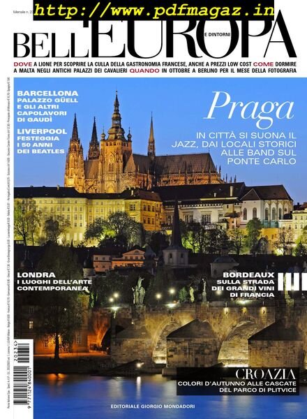 Bell’Europa – Ottobre 2012 Cover