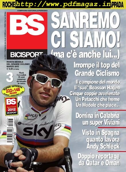 Bicisport – Marzo 2012 Cover