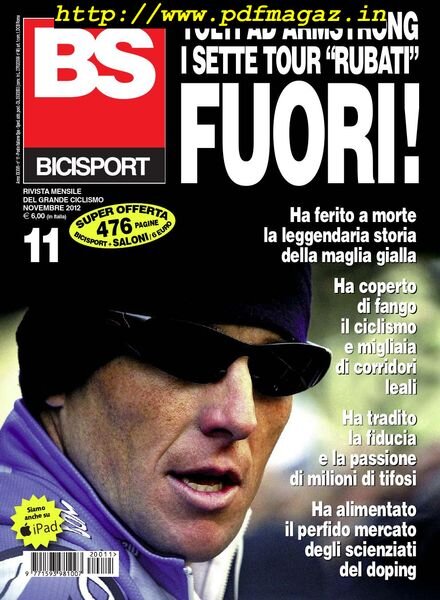 Bicisport – Novembre 2012 Cover