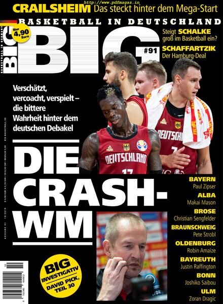 BIG – Basketball in Germany – November 2019 Cover