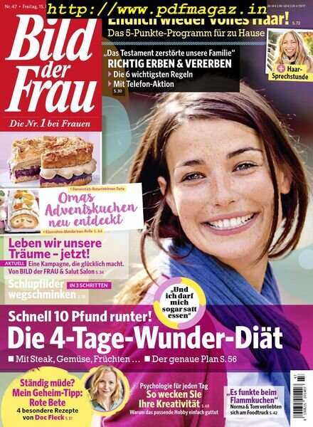 Bild der Frau – 15 November 2019 Cover