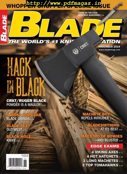 Blade – November 2019 Cover