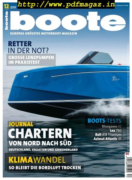Boote – Dezember 2019 Cover