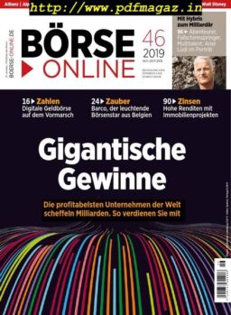BOrse Online – 14. November 2019