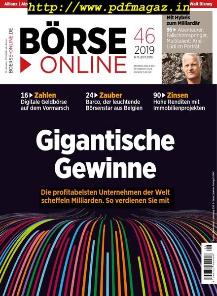 BOrse Online – 14. November 2019 Cover