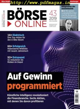 BOrse Online – 24 Oktober 2019