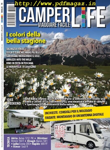 Camper Life – Maggio 2016 Cover