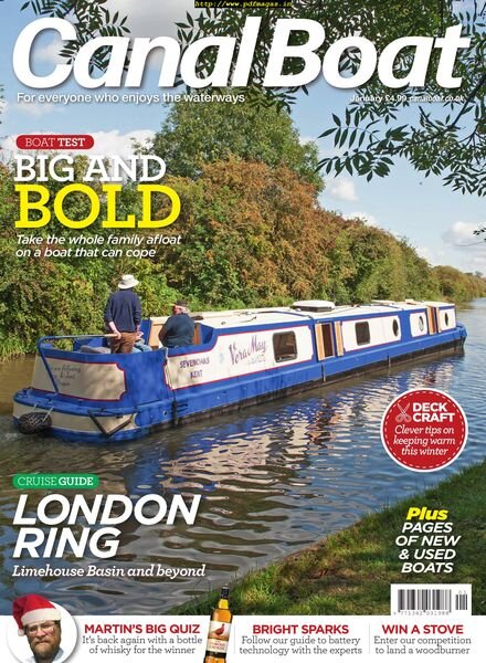 Canal Boat – December 2019 Cover