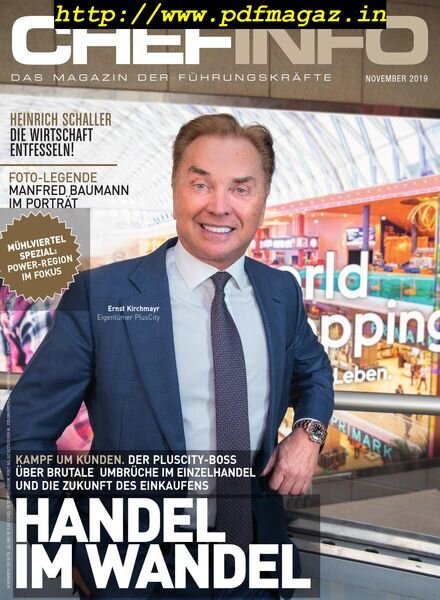 Chefinfo – November 2019 Cover