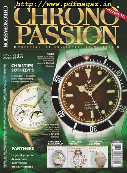 Chrono Passion – Luglio-Agosto 2015 Cover