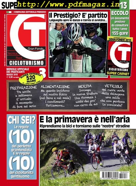 Cicloturismo – Marzo 2013 Cover