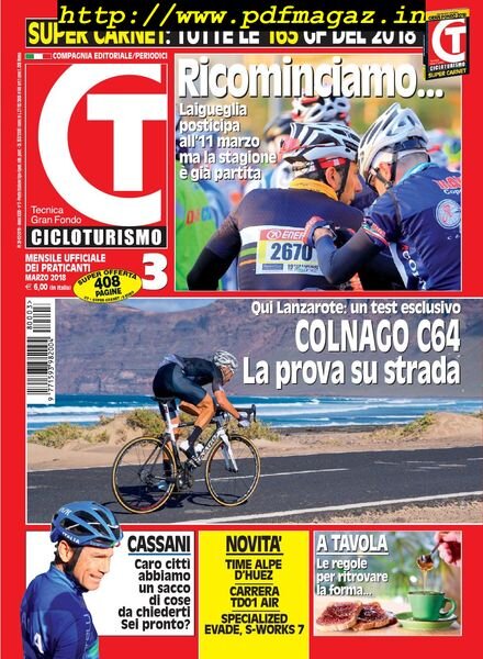 Cicloturismo – Marzo 2018 Cover