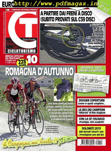 Cicloturismo – Ottobre 2012 Cover