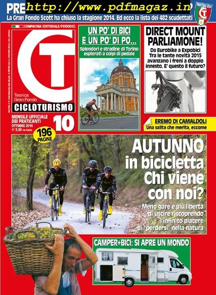 Cicloturismo – Ottobre 2014 Cover