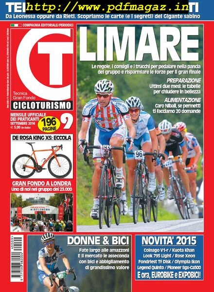 Cicloturismo – Settembre 2014 Cover