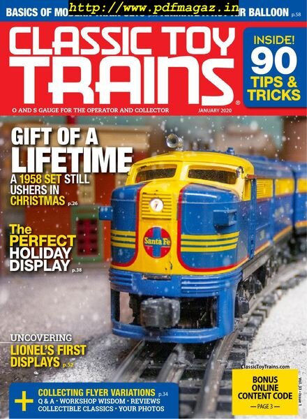 Classic Toy Trains – January 2020 Cover