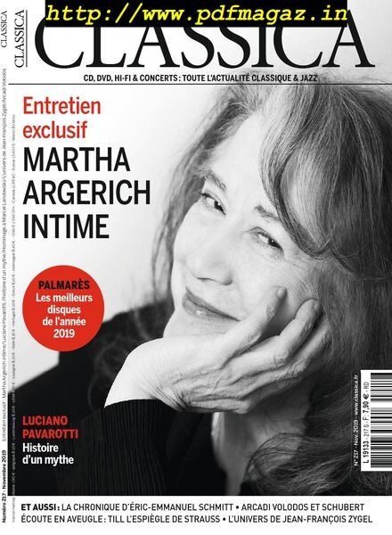 Classica – novembre 2019 Cover