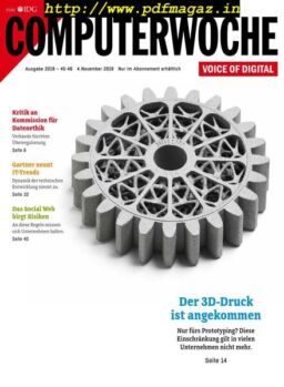 Computerwoche – 04 November 2019
