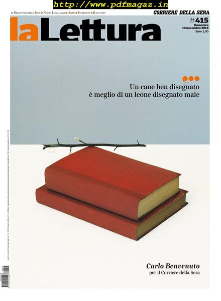 Corriere della Sera La Lettura – 10 novembre 2019 Cover