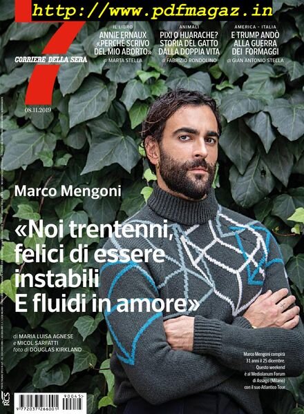 Corriere della Sera Sette – 08 novembre 2019 Cover