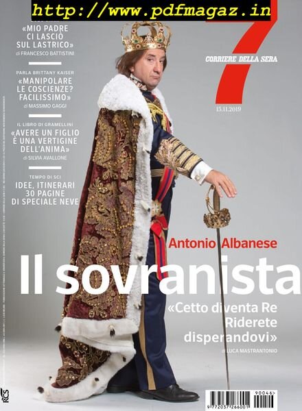 Corriere della Sera Sette – 15 novembre 2019 Cover