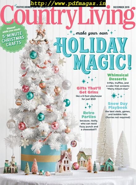 Country Living USA – December 2019 Cover