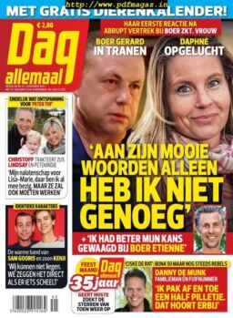 Dag Allemaal – 05 november 2019