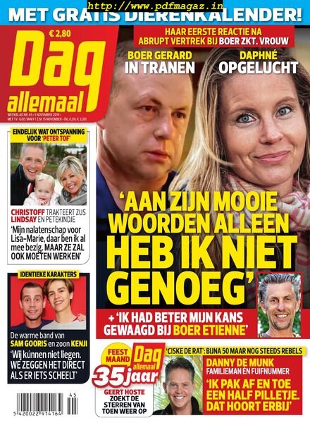 Dag Allemaal – 05 november 2019 Cover