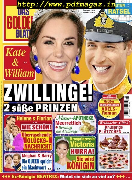 Das Goldene Blatt – 25 November 2019 Cover