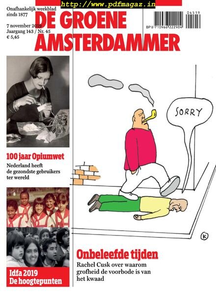 De Groene Amsterdammer – 08 november 2019 Cover