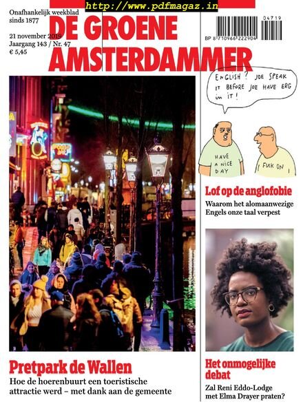 De Groene Amsterdammer – 22 november 2019 Cover
