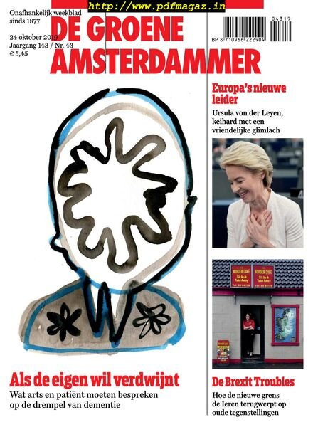 De Groene Amsterdammer – 25 oktober 2019 Cover
