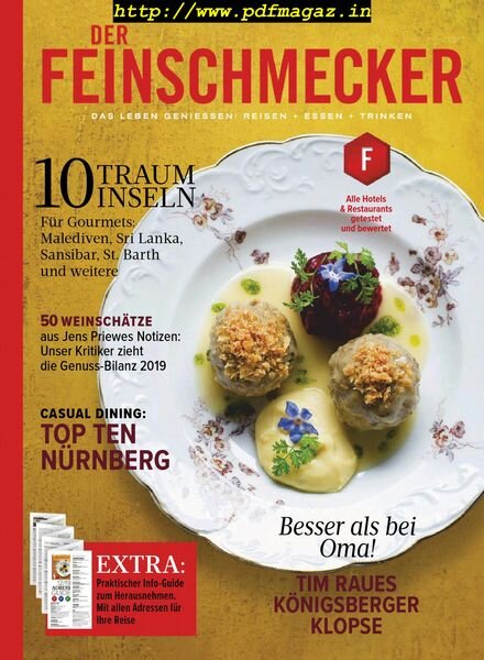 Der Feinschmecker – Dezember 2019 Cover