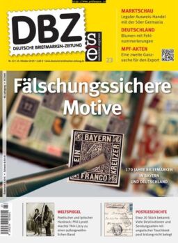 Deutsche Briefmarken-Zeitung – 25 Oktober 2019