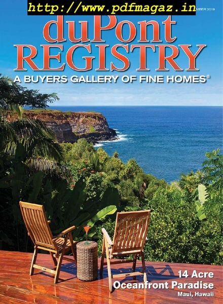 duPontREGISTRY Homes – December 2019 Cover