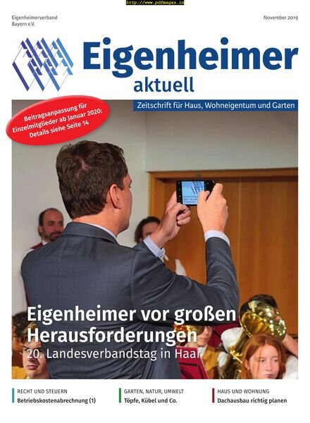 Eigenheimer aktuell – November 2019 Cover