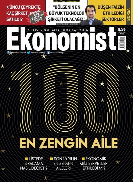 Ekonomist – 01 Kasim 2019 Cover