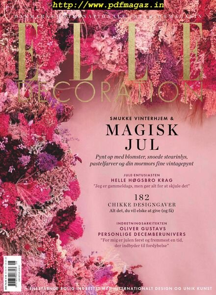 Elle Decoration Denmark – november 2019 Cover