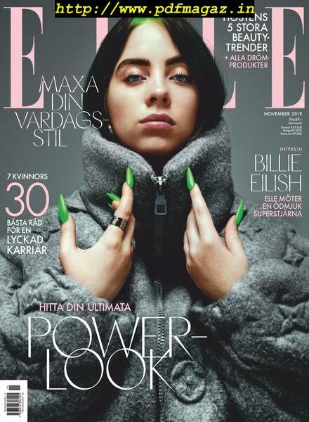 Elle Sweden – November 2019 Cover