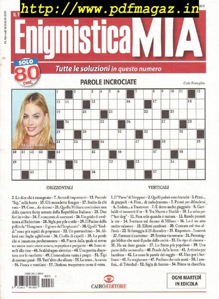 Enigmistica Mia – 5 Agosto 2019 Cover
