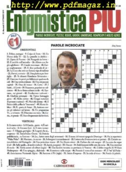 Enigmistica PIU – 1 Ottobre 2019
