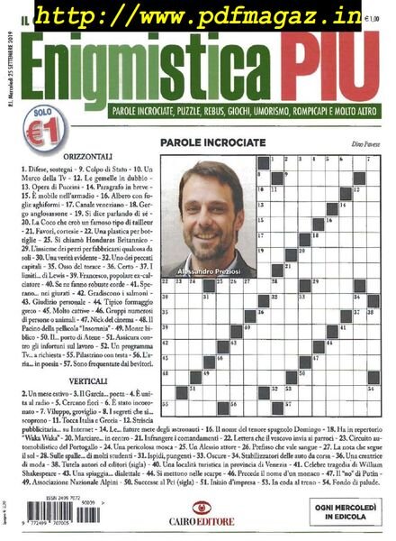 Enigmistica PIU – 1 Ottobre 2019 Cover