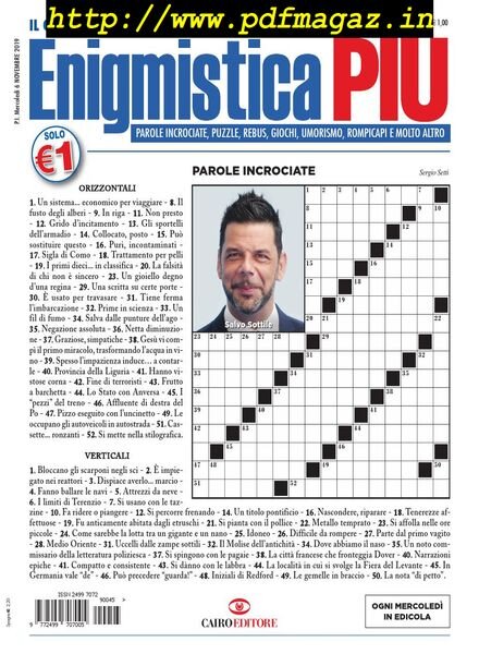 Enigmistica PIU – 12 Novembre 2019 Cover