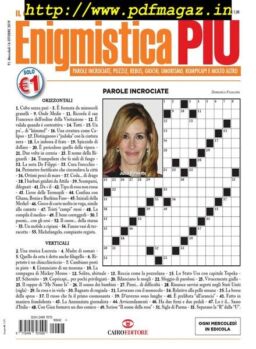 Enigmistica PIU – 22 Ottobre 2019
