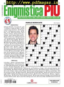 Enigmistica PIU – 29 Ottobre 2019