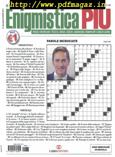 Enigmistica PIU – 3 Settembre 2019 Cover