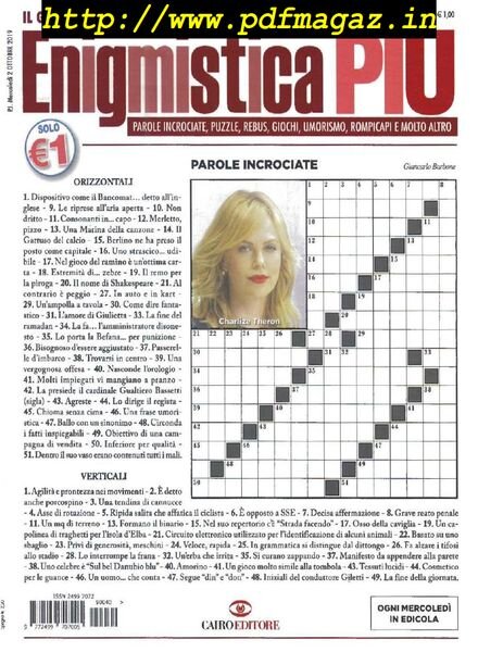 Enigmistica PIU – 8 Ottobre 2019 Cover