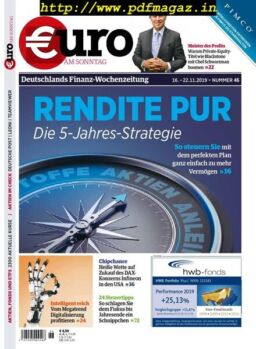 Euro am Sonntag – 16 November 2019